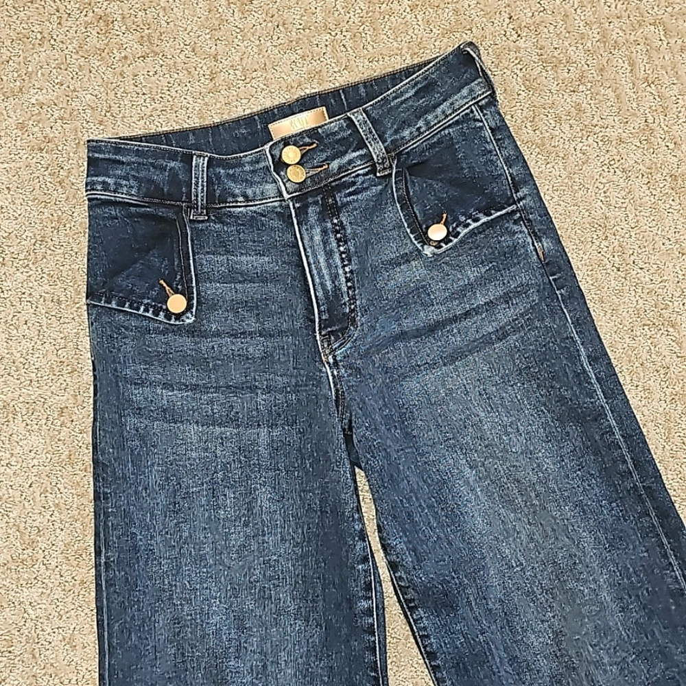 Meg Wide Led Ankle Jeans